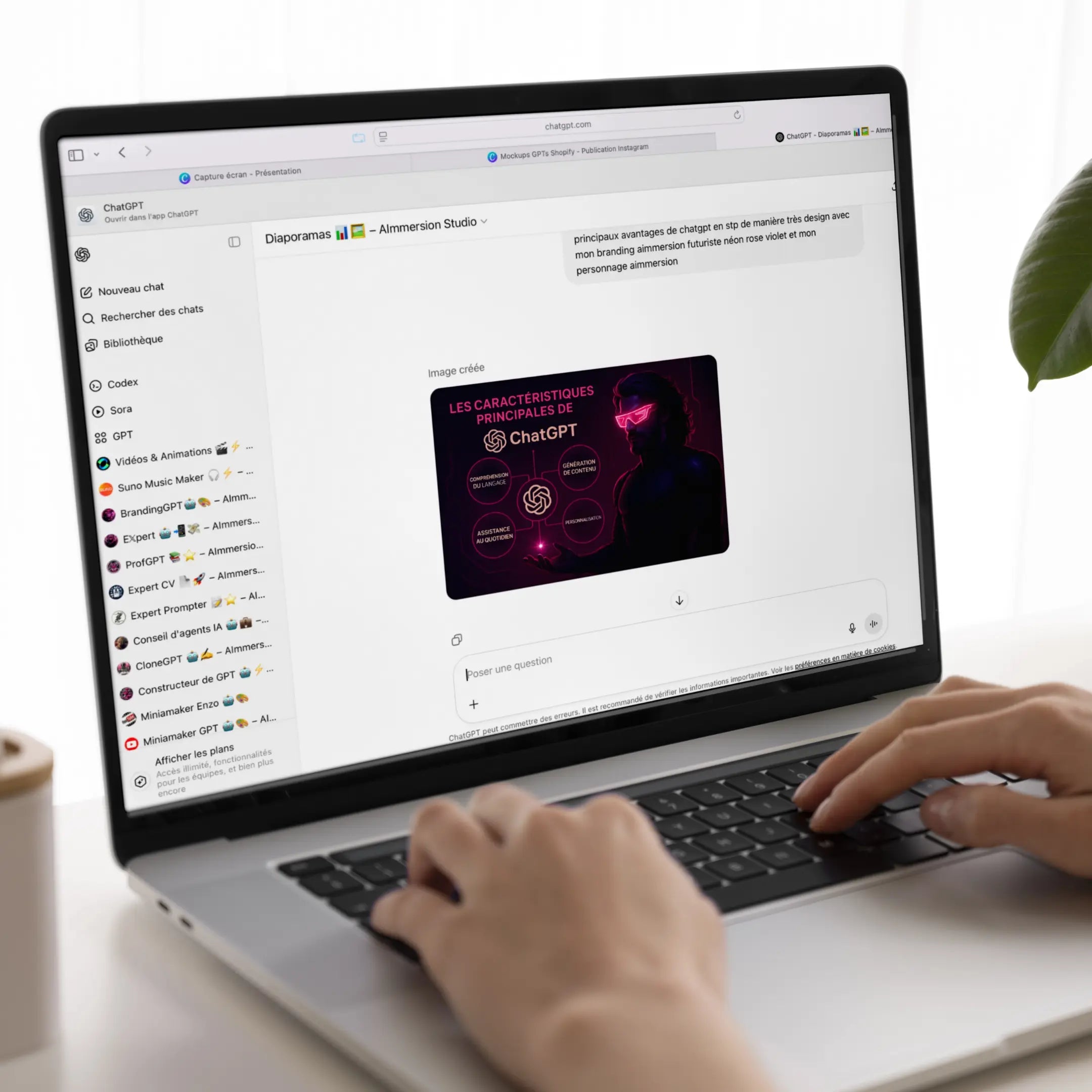 Assistant IA : Diaporamas GPT AImmersion