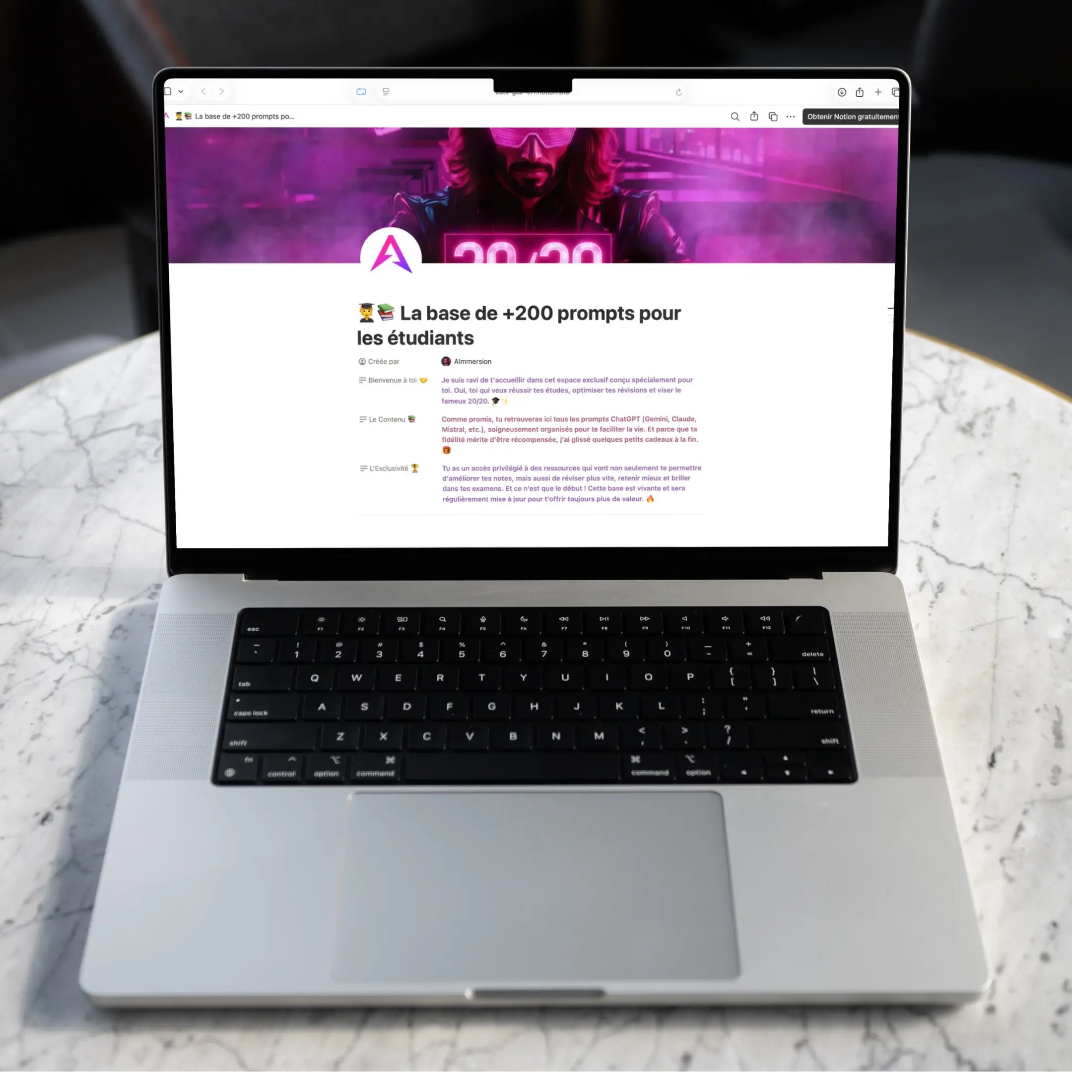 Prompts IA : Base de prompts étudiants AImmersion