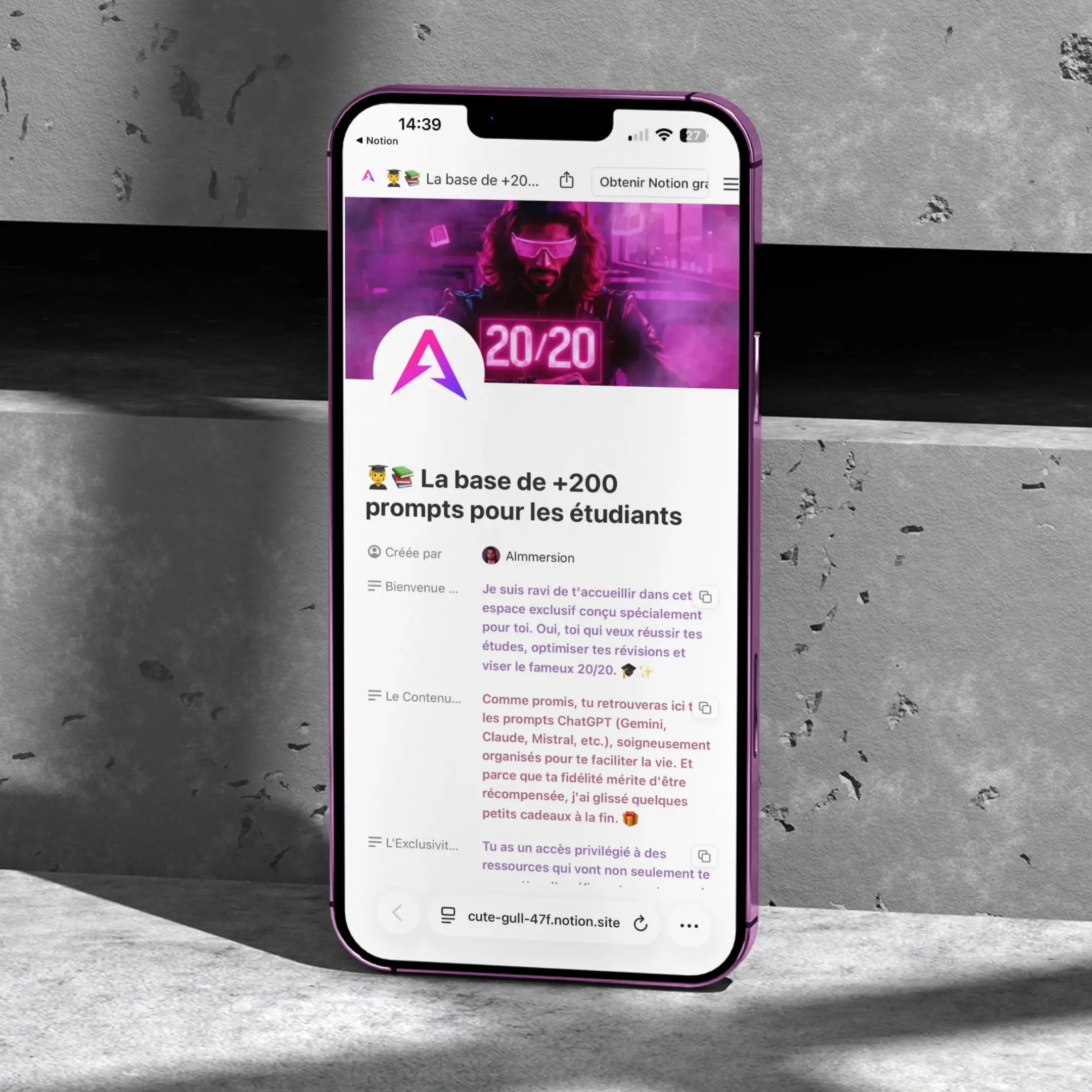 Prompts IA : Base de prompts étudiants AImmersion