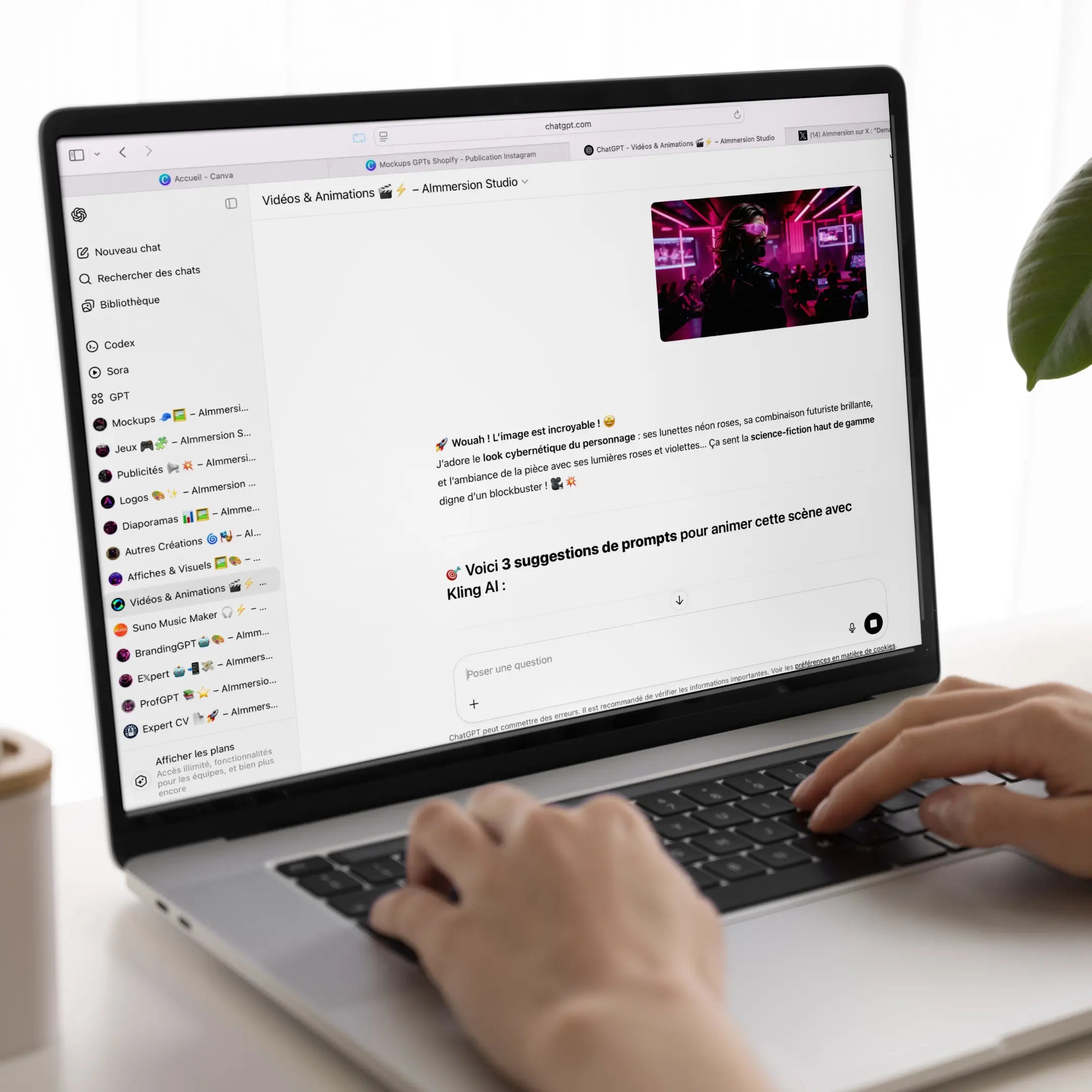 Assistant IA : Vidéo Kling AI GPT AImmersion