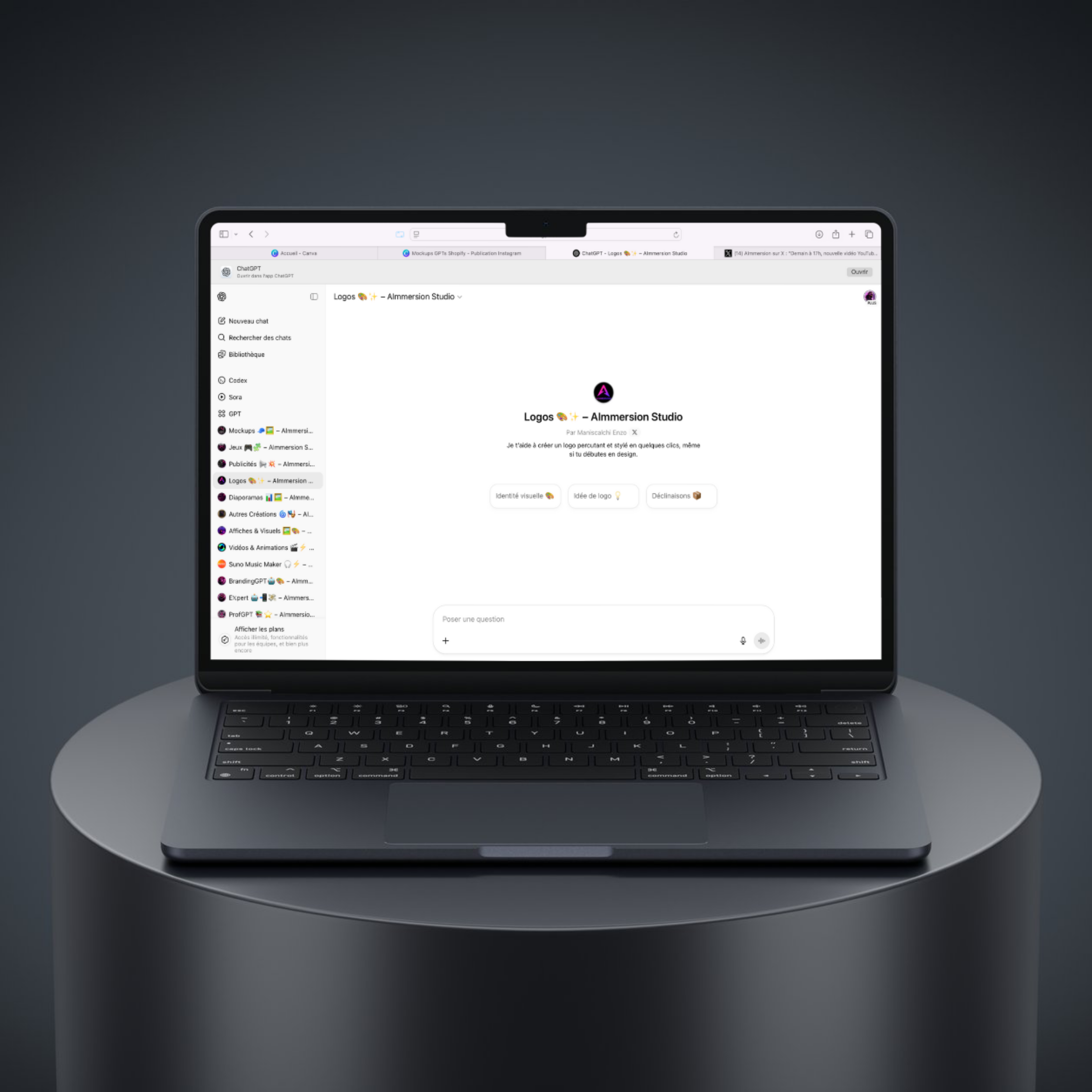 Assistant IA : Création logo GPT
