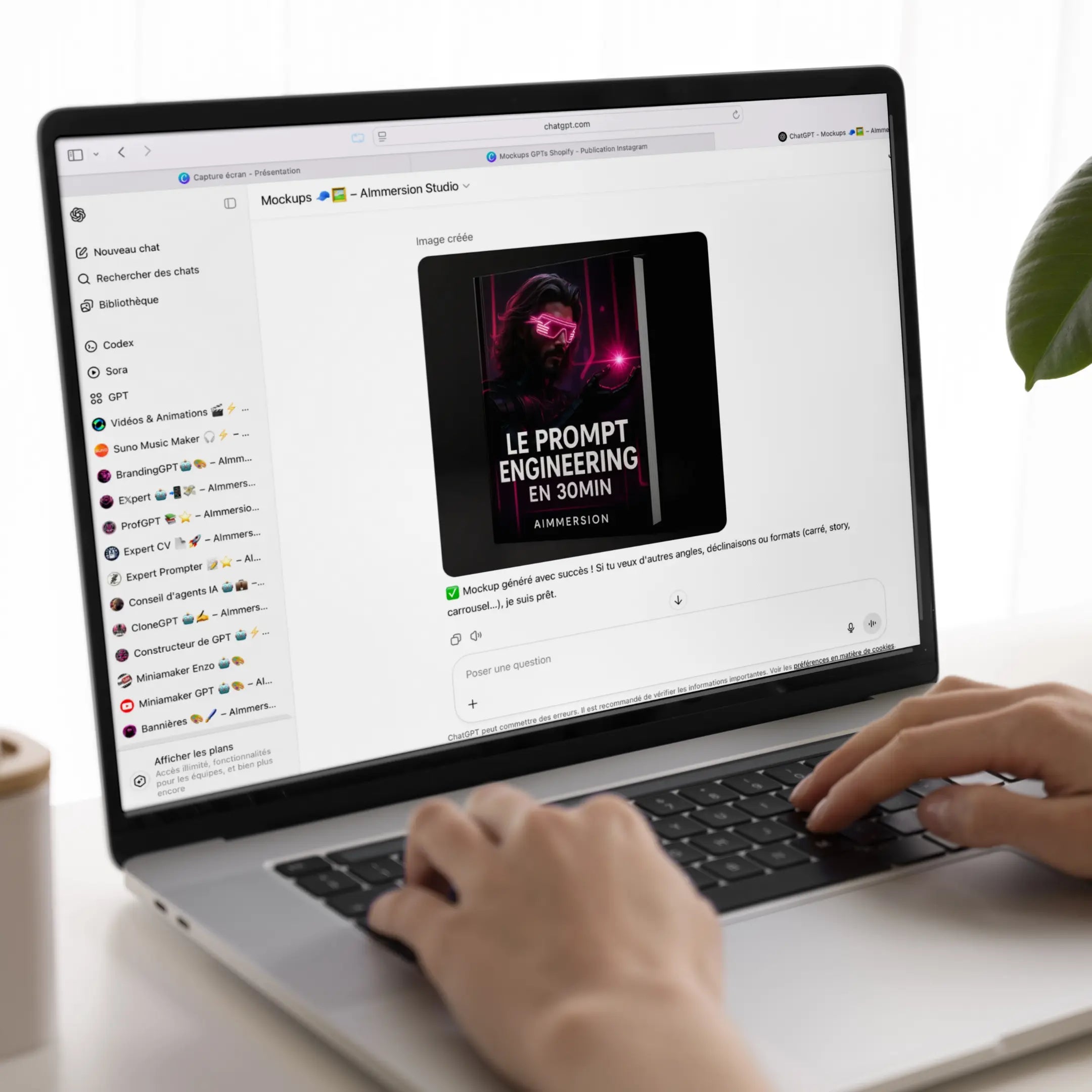 Assistant IA : Mockup GPT AImmersion