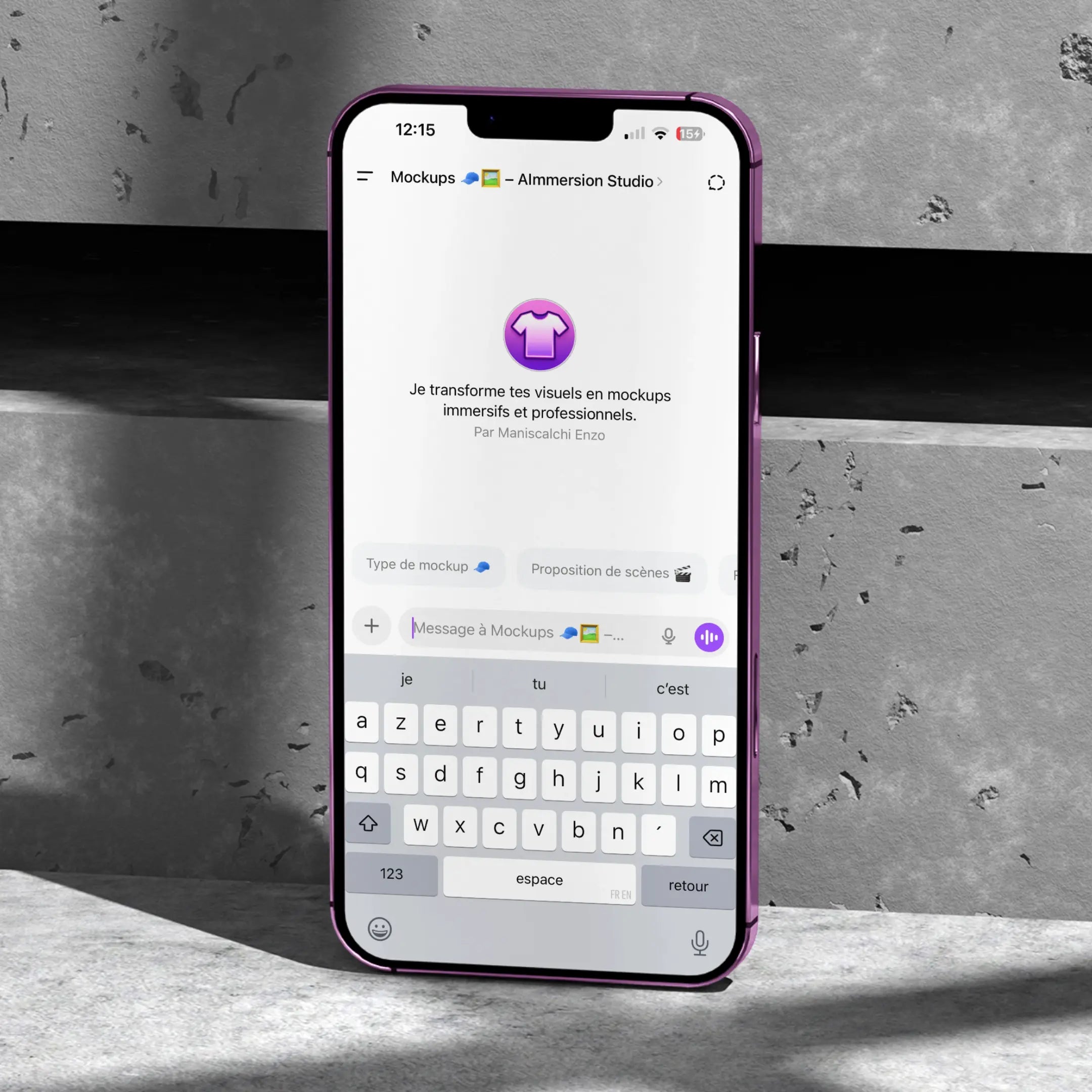 Assistant IA : Mockup GPT AImmersion