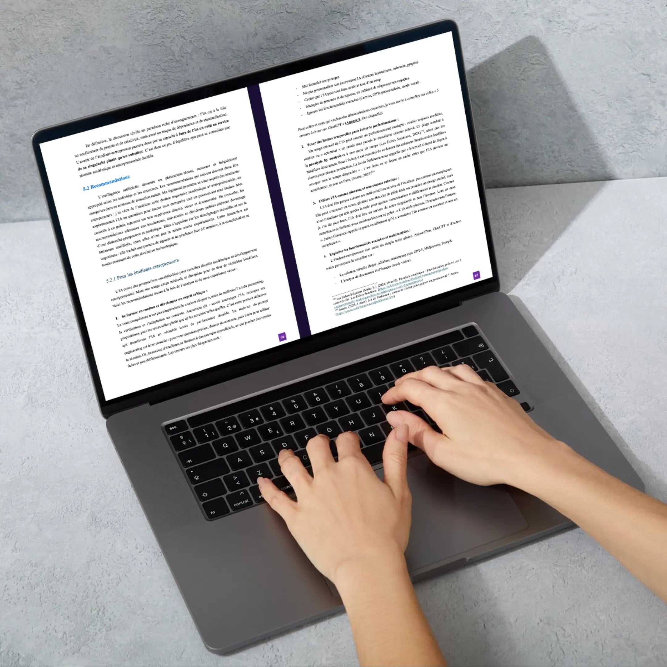 Mémoire Master 2 STAPS : L'IA et la double réussite académique et professionnelle pour l'étudiant AImmersion