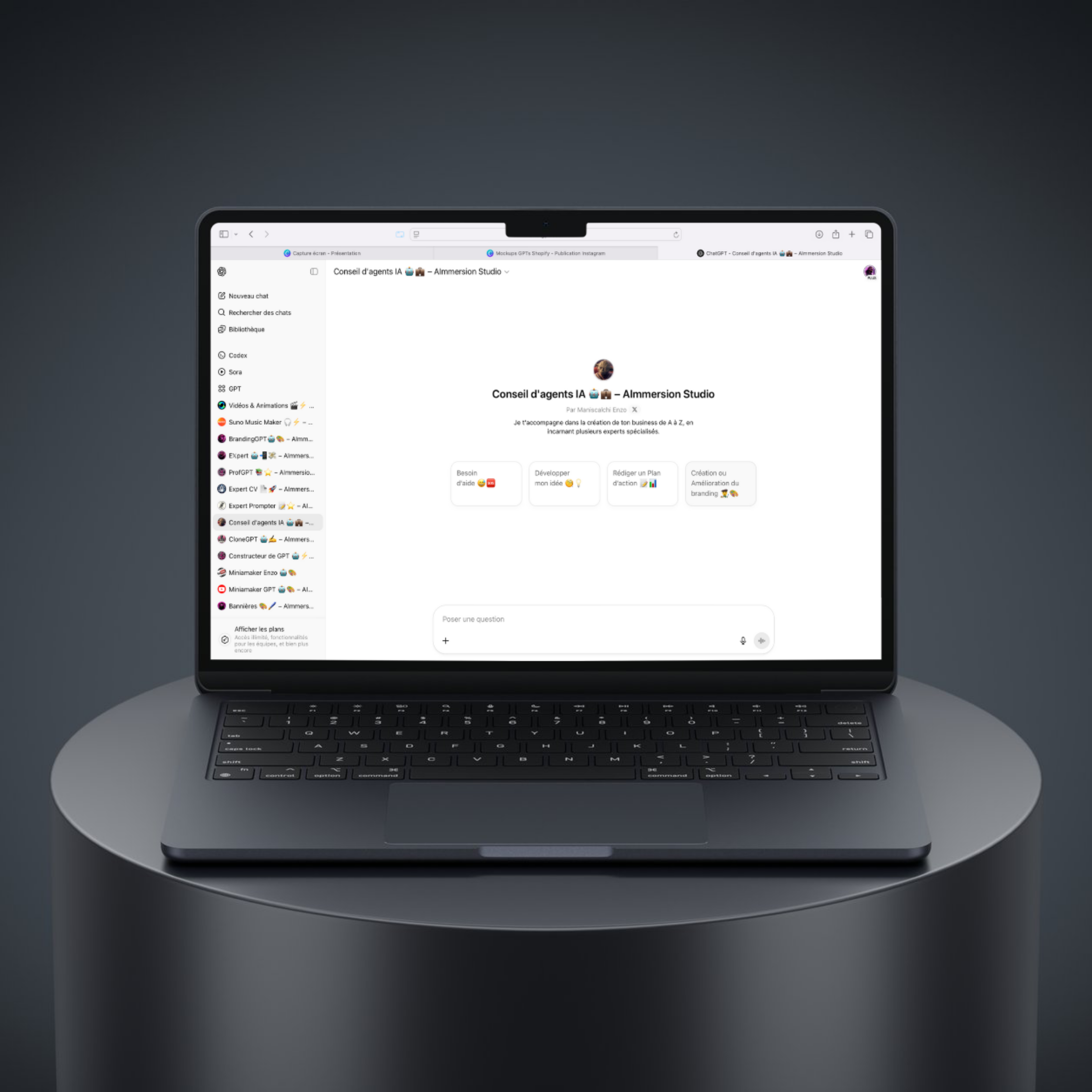 Assistant IA : Conseil d’Agents IA GPT