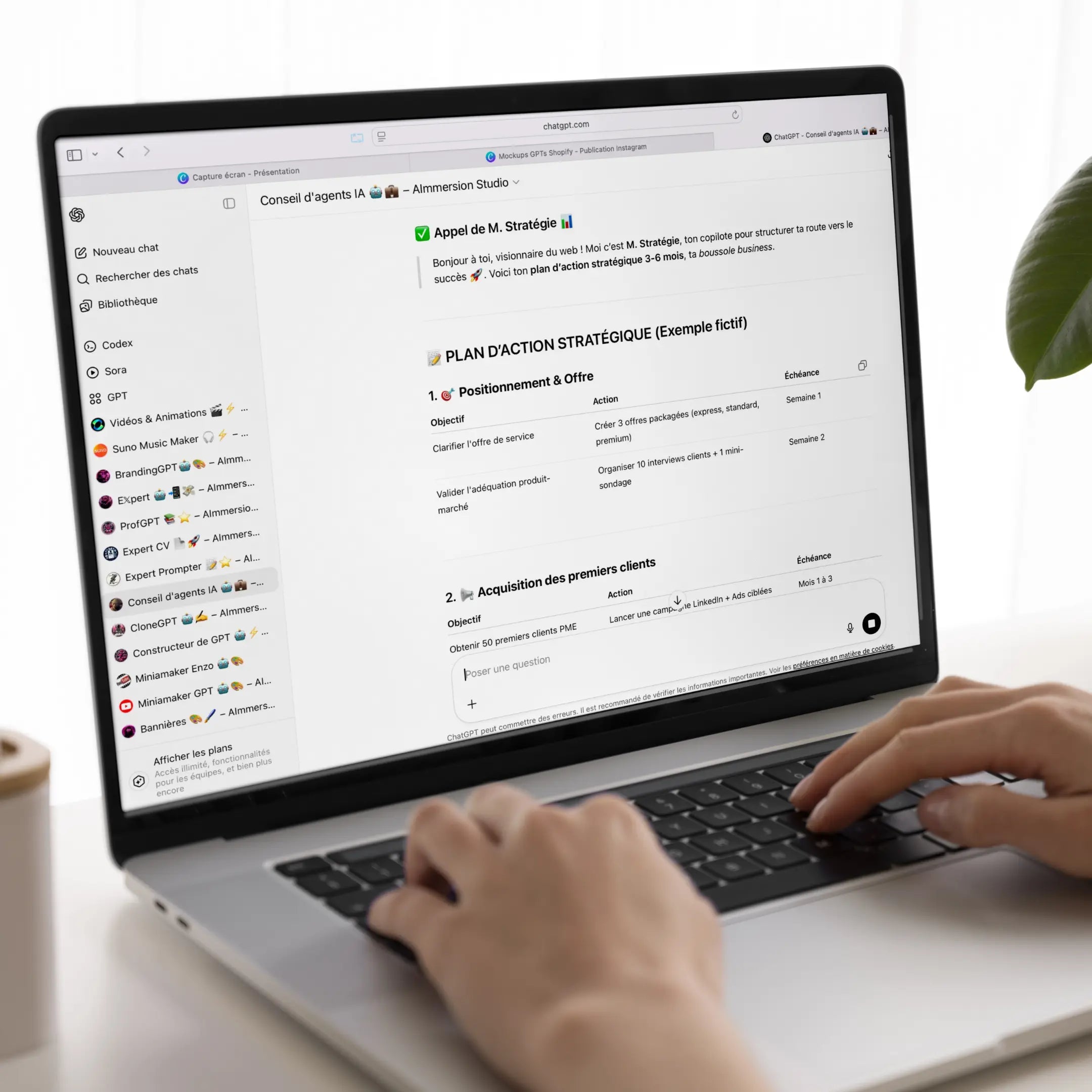 Assistant IA : Conseil d’Agents IA GPT AImmersion